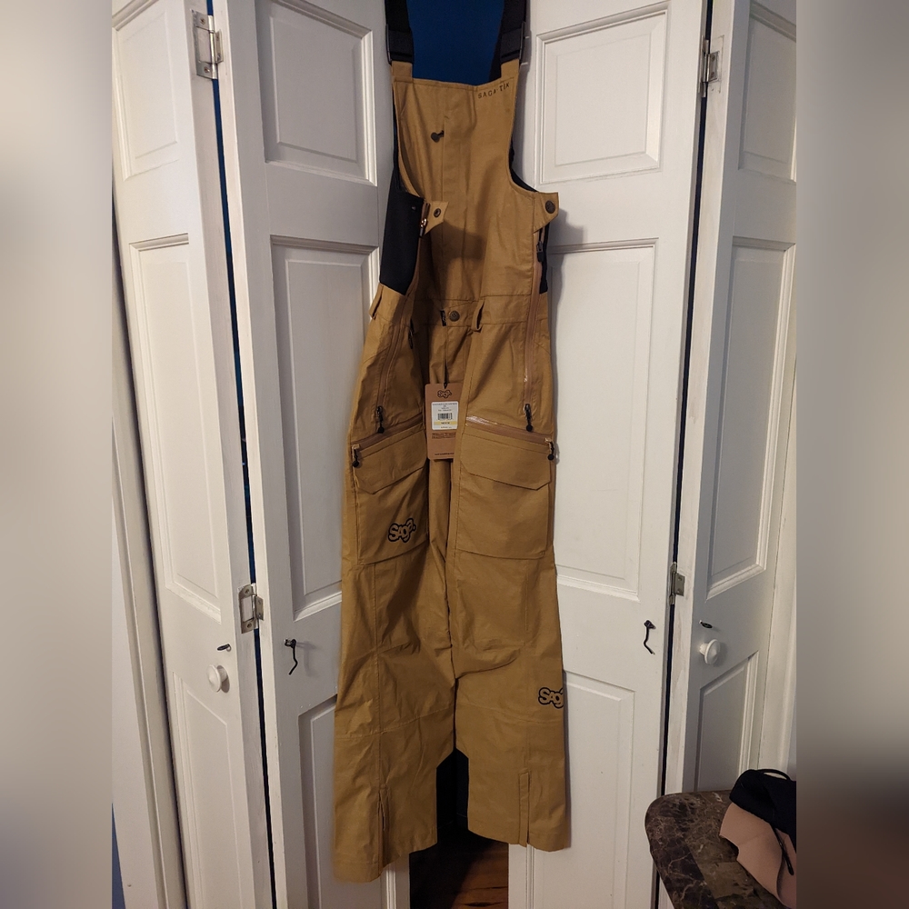Saga Outerwear Monarch 3L Bib Snow Pants - tobacco color Men’s Size M